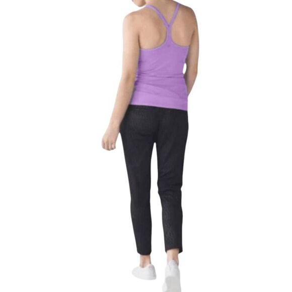 LULULEMON ATHLETICA Power Y Tank in Lilac Size 6 - Picture 1 of 3